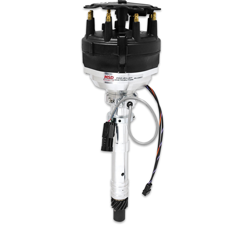 Chevy Cam Sync Distributor, Hall Effect, Large Cap Hall-Effect Sync Pickup. Must Be Used With An MSD 6, 7 Or 8-Series Ignition MSD Ignition