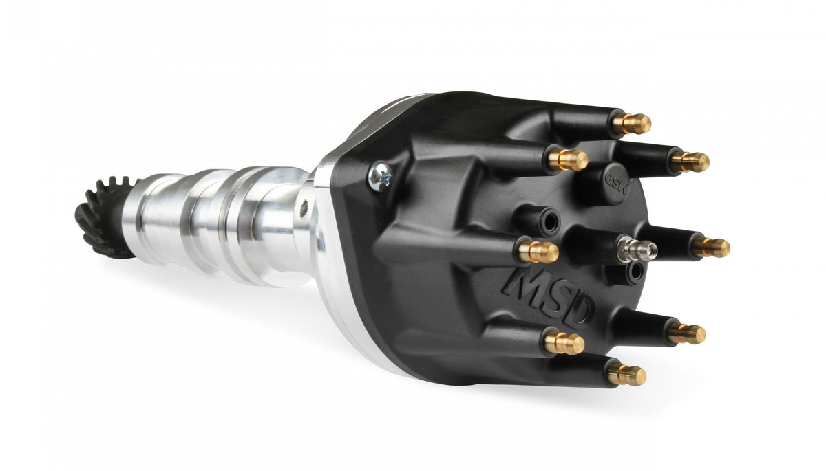 Pro-Billet Cam Sync Distributor, Ford Fe, Steel Gear Hall-Effect Sync Pickup And Includes A Steel Gear. Must Be Used With An MSD 6, 7 Or 8-Series Ignition MSD Ignition