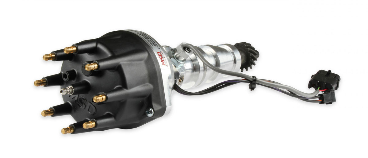 Pro-Billet Cam Sync Distributor, Ford Fe, Steel Gear Hall-Effect Sync Pickup And Includes A Steel Gear. Must Be Used With An MSD 6, 7 Or 8-Series Ignition MSD Ignition