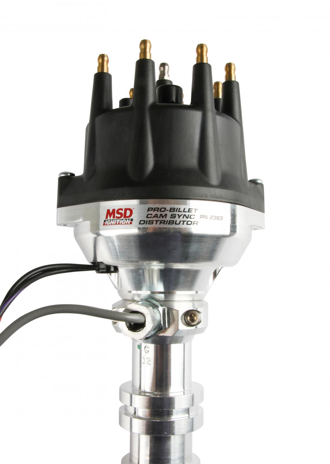 Pro-Billet Cam Sync Distributor, Ford Fe, Steel Gear Hall-Effect Sync Pickup And Includes A Steel Gear. Must Be Used With An MSD 6, 7 Or 8-Series Ignition MSD Ignition