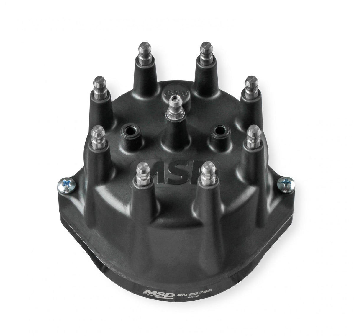 Black Chevy Small / Big Block Dual Sync Distributor Pro-Billet Dual Sync EFI Distributors Designed To Work With Holley Efi, And Other Sequential EFI Systems That Support Hall Effect Crank And Cams Sensor Inputs MSD Ignition