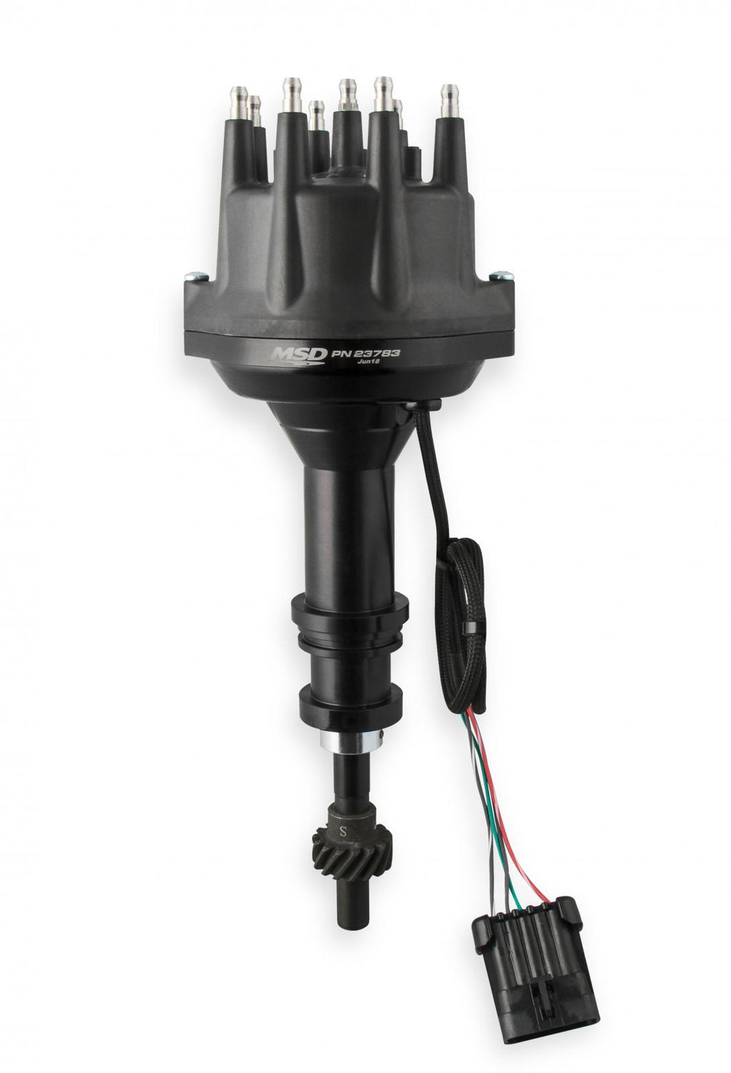 MSD Black Ford 351W Dual Sync Distributor Pro-Billet Dual Sync EFI Distributors Designed To Work With Holley Efi, And Other Sequential EFI Systems That Support Hall Effect Crank And Cams Sensor Inputs MSD Ignition