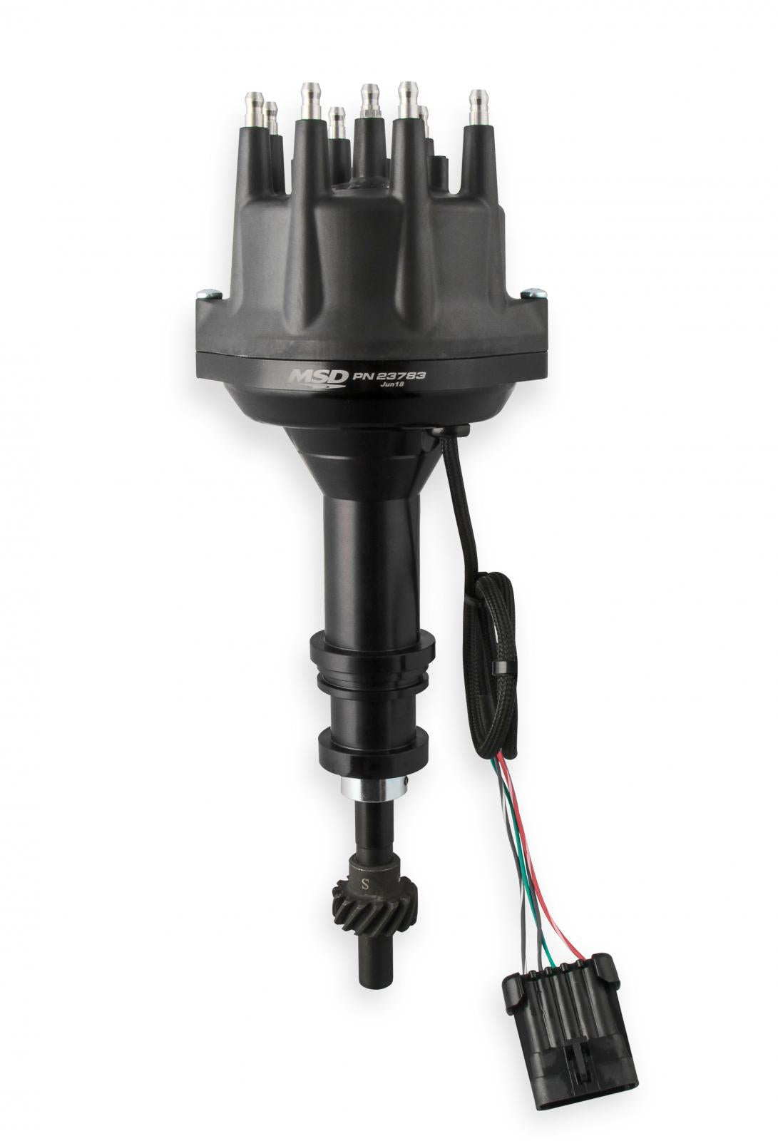 MSD Black Ford 351W Dual Sync Distributor Pro-Billet Dual Sync EFI Distributors Designed To Work With Holley Efi, And Other Sequential EFI Systems That Support Hall Effect Crank And Cams Sensor Inputs MSD Ignition