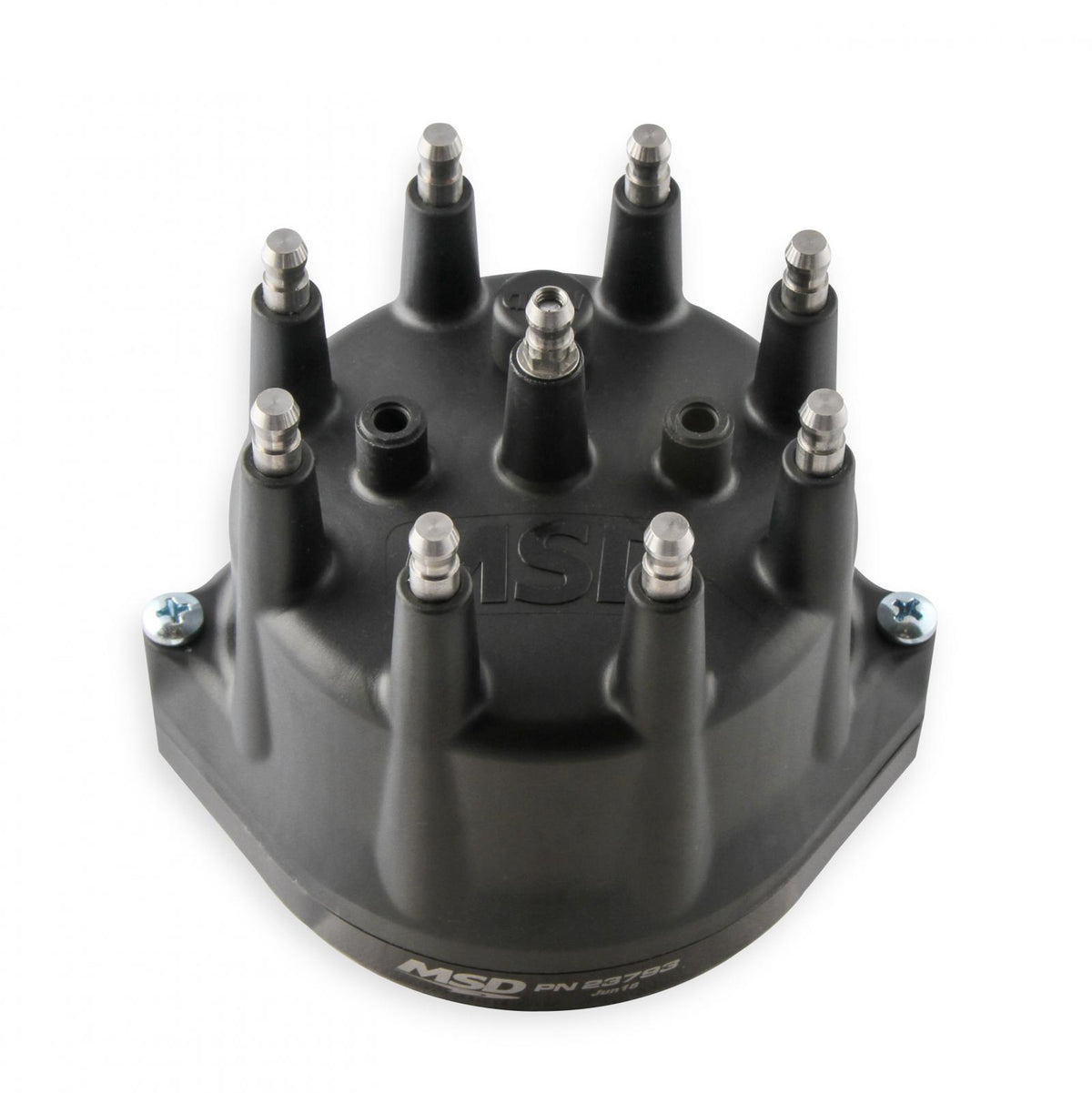 MSD Black Ford 351C 460 Dual Sync Distributor Pro-Billet Dual Sync EFI Distributors Designed To Work With Holley Efi, And Other Sequential EFI Systems That Support Hall Effect Crank And Cams Sensor Inputs MSD Ignition