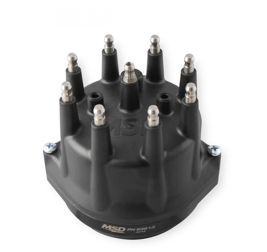 MSD Black Chrysler 318-360 Dual Sync Distributor Pro-Billet Dual Sync EFI Distributors Designed To Work With Holley Efi, And Other Sequential EFI Systems That Support Hall Effect Crank And Cams Sensor Inputs MSD Ignition