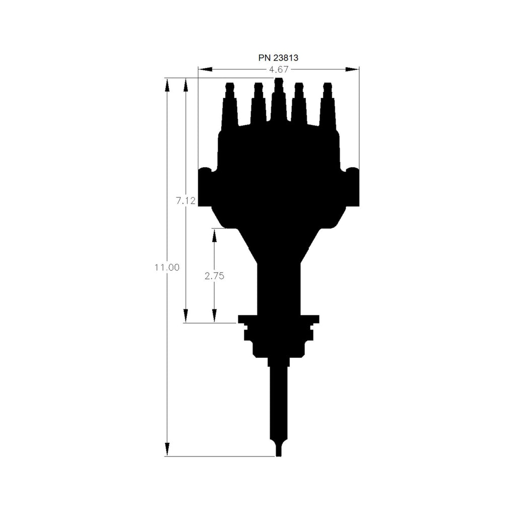 MSD Black Chrysler 318-360 Dual Sync Distributor Pro-Billet Dual Sync EFI Distributors Designed To Work With Holley Efi, And Other Sequential EFI Systems That Support Hall Effect Crank And Cams Sensor Inputs MSD Ignition