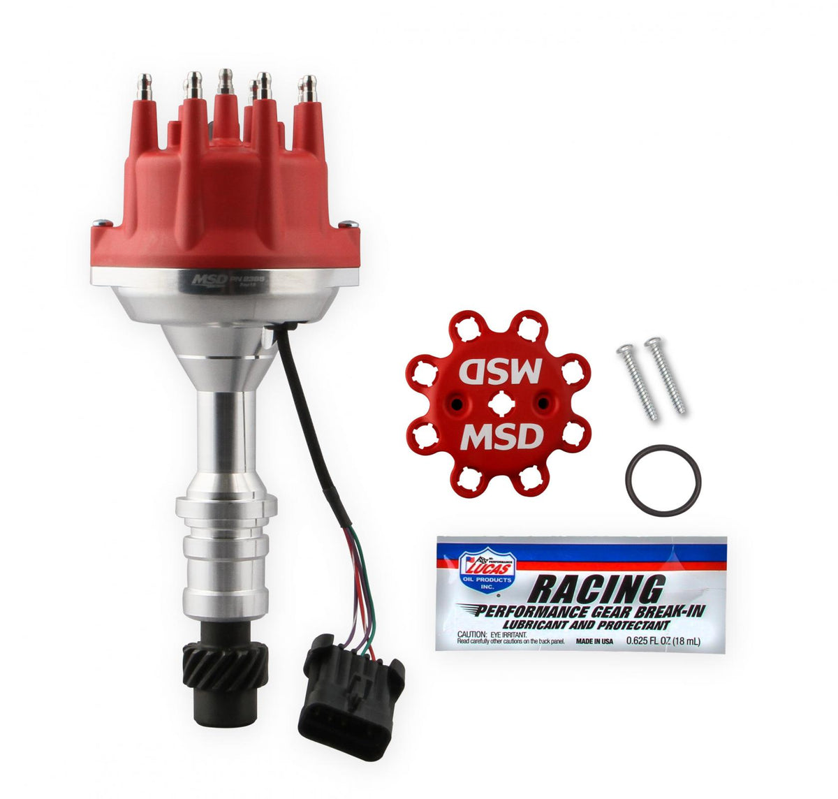 Oldsmobile V8 Dual Sync Distributor Pro-Billet Dual Sync EFI Distributor Fits Olds 260, 307, 330, 350, 400, 403, 425 And 455 MSD Ignition