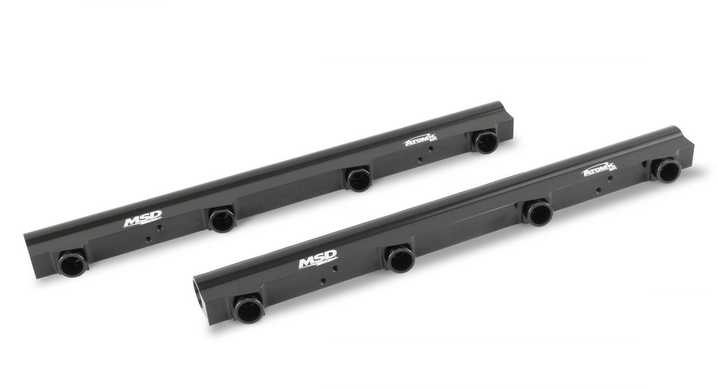 MSD Atomic EFI Billet Fuel Rails Billet Aluminum Fuel Rails For Use On LS1/2/6 Atomic Airforce Intake Manifolds. Fits Manifold Part Numbers 2702, 27023 And 27024 MSD Ignition