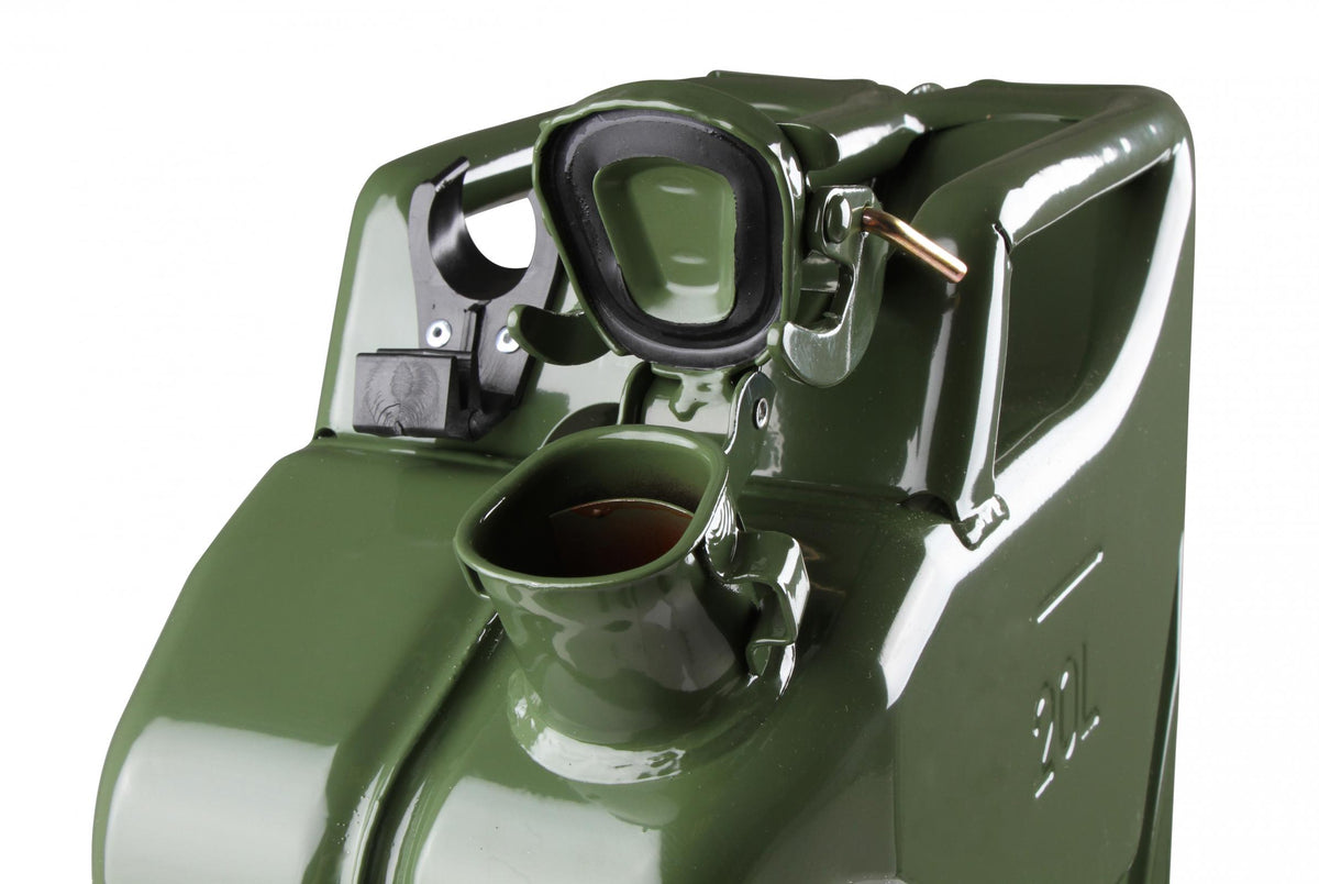 Jerry Can 5.3 Gallon 20 Liter Steel w/ Safety Cap and Spout Anvil Offroad