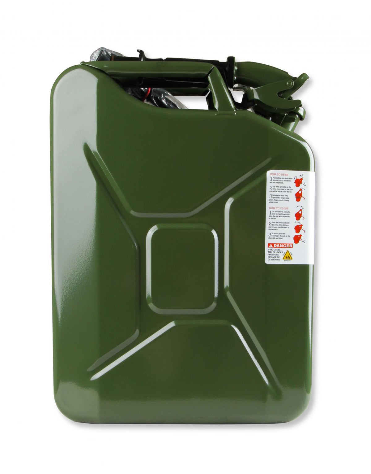 Jerry Can 5.3 Gallon 20 Liter Steel w/ Safety Cap and Spout Anvil Offroad
