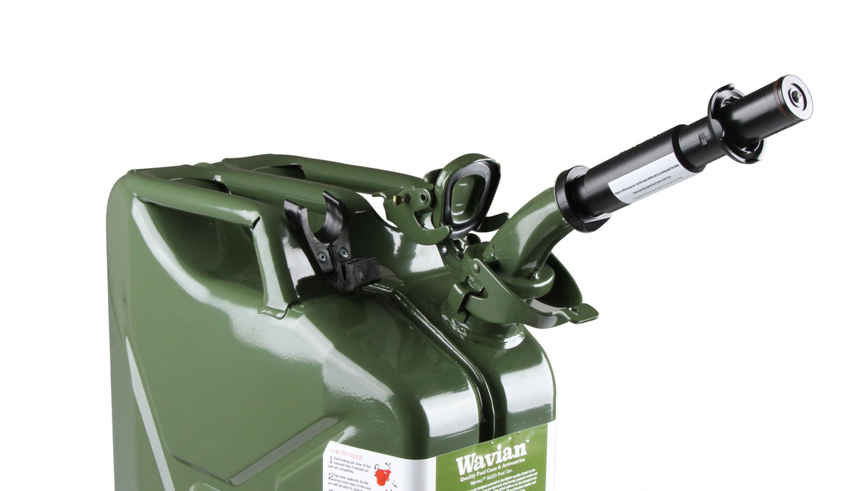 Jerry Can 5.3 Gallon 20 Liter Steel w/ Safety Cap and Spout Anvil Offroad