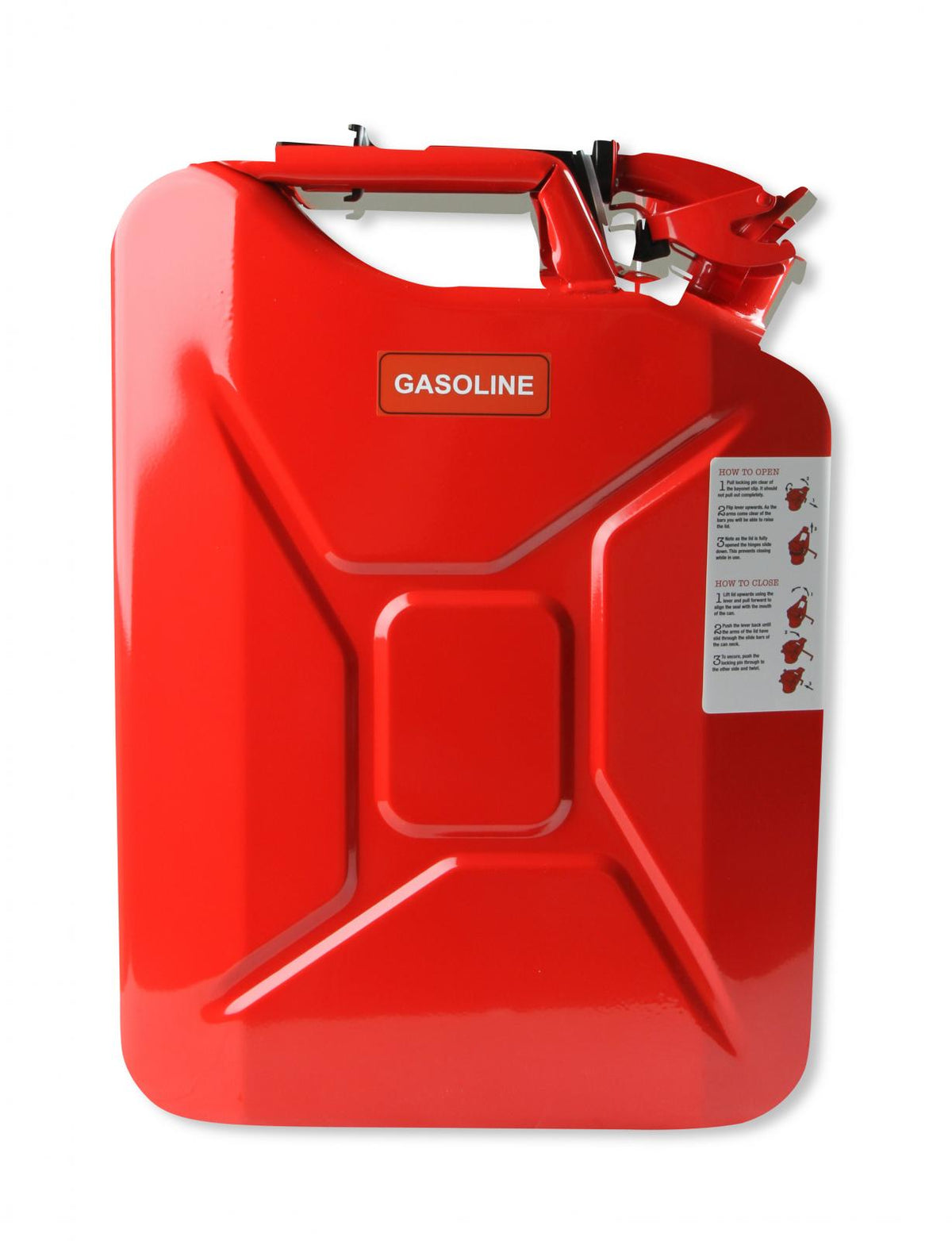 Jerry Can 5.3 Gallon 20 Liter Steel w/ Safety Cap and Spout Anvil Offroad