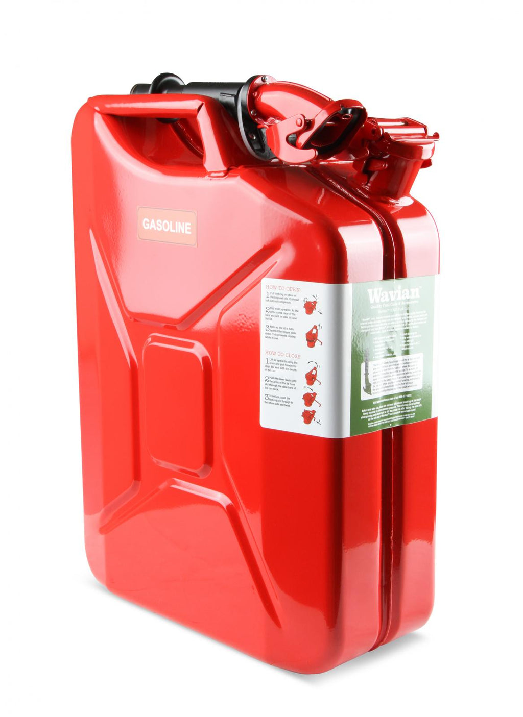 Jerry Can 5.3 Gallon 20 Liter Steel w/ Safety Cap and Spout Anvil Offroad