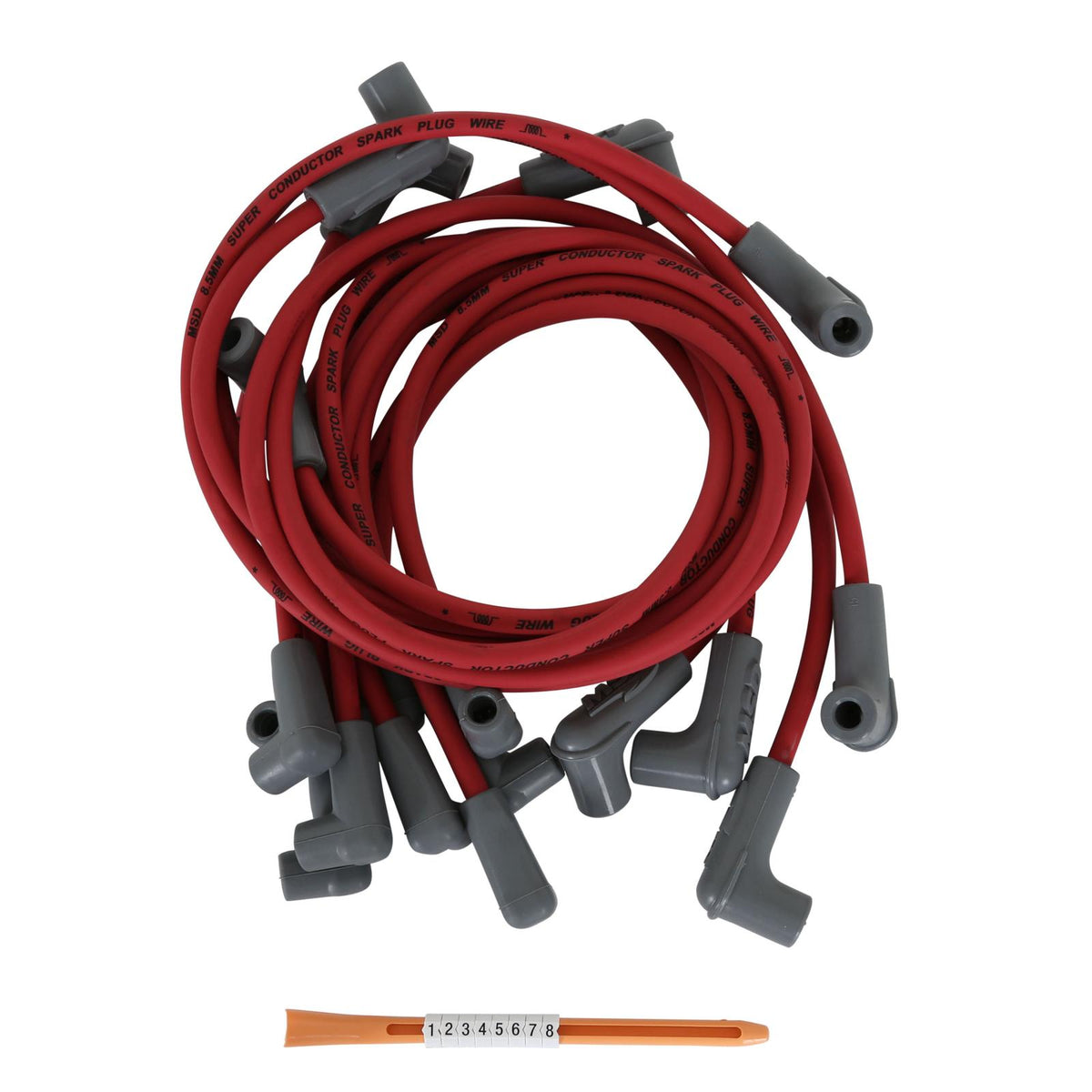 Spark Plug Wire Set Bb Chevy For Use With Pn 8541 Crab Cap The MSD Race Tailored 8.5Mm Super Conductor Wire Sets Are Designed Specifically To Fit Race Engines Equipped With Headers Or An MSD Distributor MSD Ignition