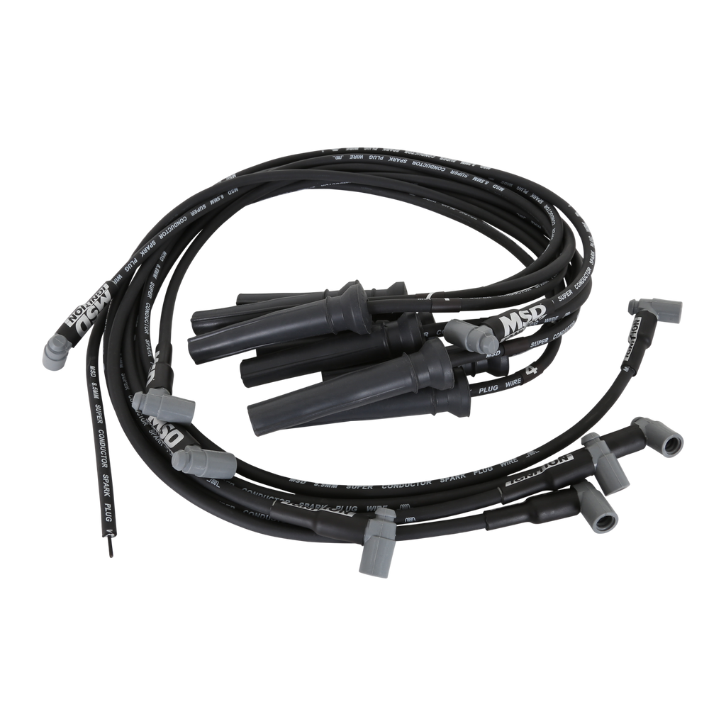 Wire Set Super Conductor, Bb Chevy W/Front Drive & Pro Stock Zr1 Boots MSD Ignition