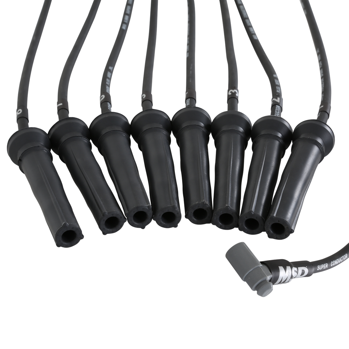 Wire Set Super Conductor, Bb Chevy W/Front Drive & Pro Stock Zr1 Boots MSD Ignition