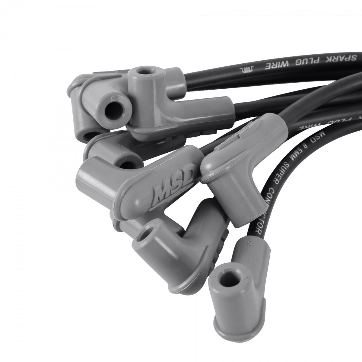 Black Super Conductor Sb Chevy For Use With Low Profile Distributor The MSD Race Tailored 8.5Mm Super Conductor Wire Sets Are Designed Specifically To Fit Race Engines Equipped With Headers Or An MSD Distributor MSD Ignition