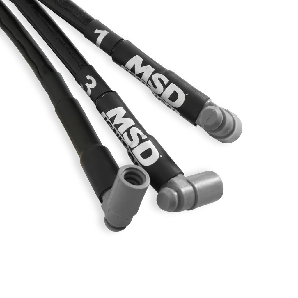 Sleeved Spark Plug Wires For Sbc Over Valve Cover, Hei The MSD Race Tailored 8.5Mm Super Conductor Wire Sets MSD Ignition
