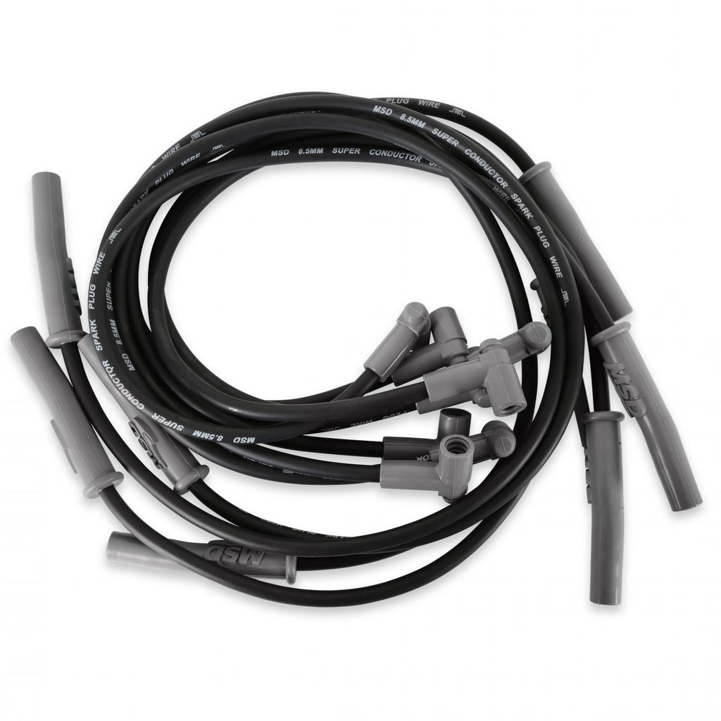 Black Super Conductor Big Block Chevy, '74-'76 Hei For Use On Chevy Big Block Engines, Hei, Black Jacket MSD Ignition
