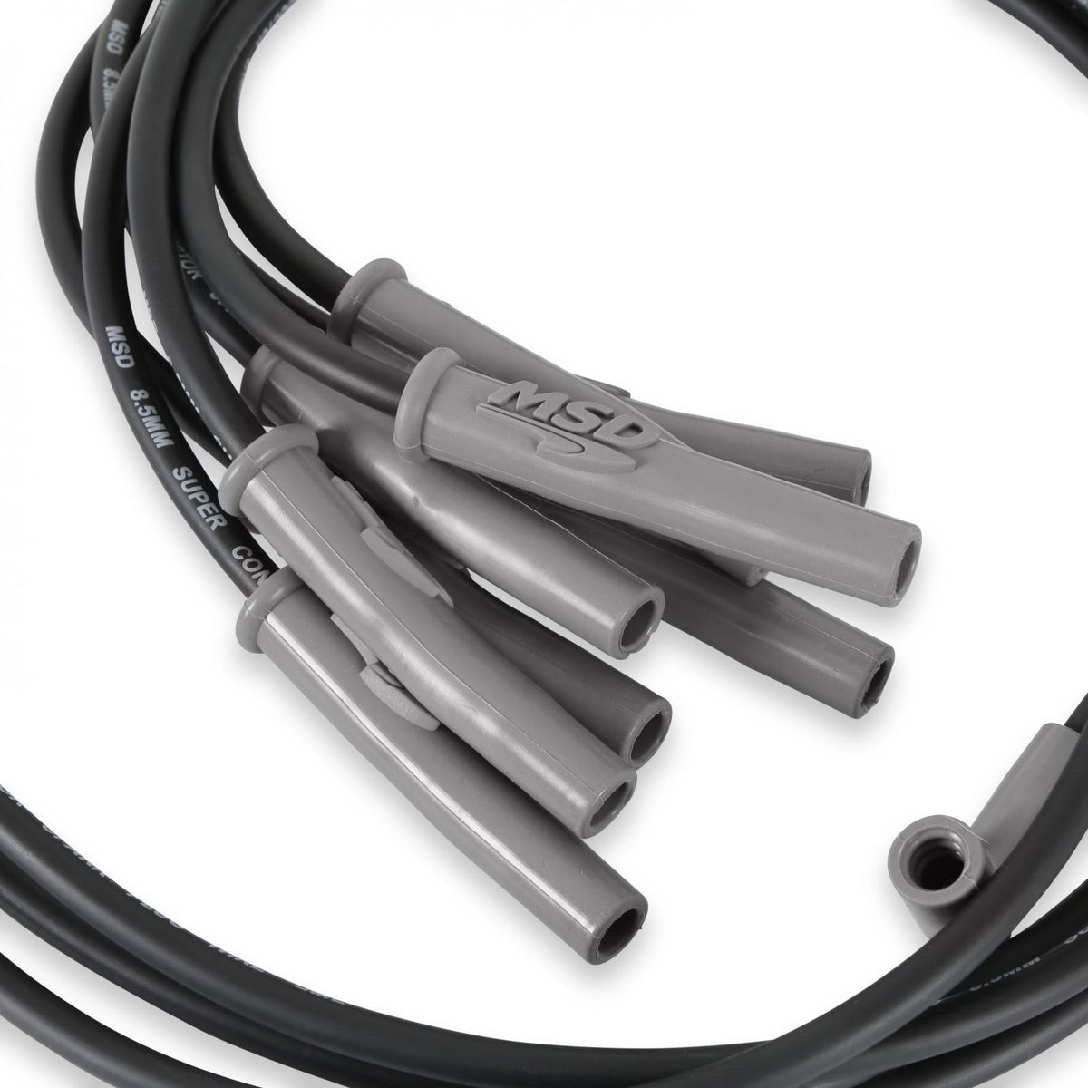 Black Super Conductor Big Block Chevy, '74-'76 Hei For Use On Chevy Big Block Engines, Hei, Black Jacket MSD Ignition