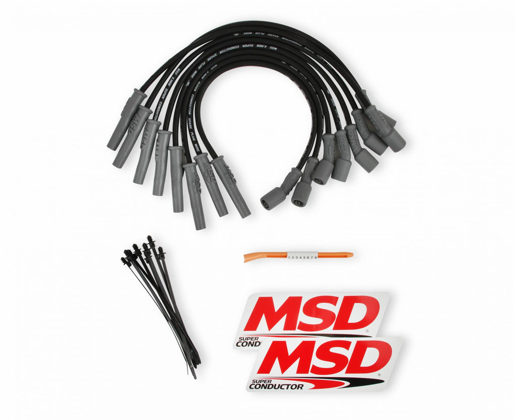 MSD Ford Raptor 6.2L V8 Wire Set Direct Replacement 8.5 Mm Super Conductor Spark Plug Wire Set MSD Ignition