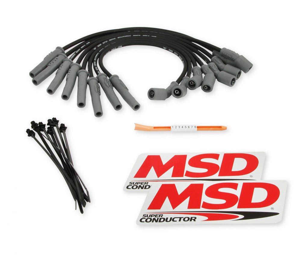 MSD Ford Raptor 6.2L V8 Wire Set Direct Replacement 8.5 Mm Super Conductor Spark Plug Wire Set MSD Ignition