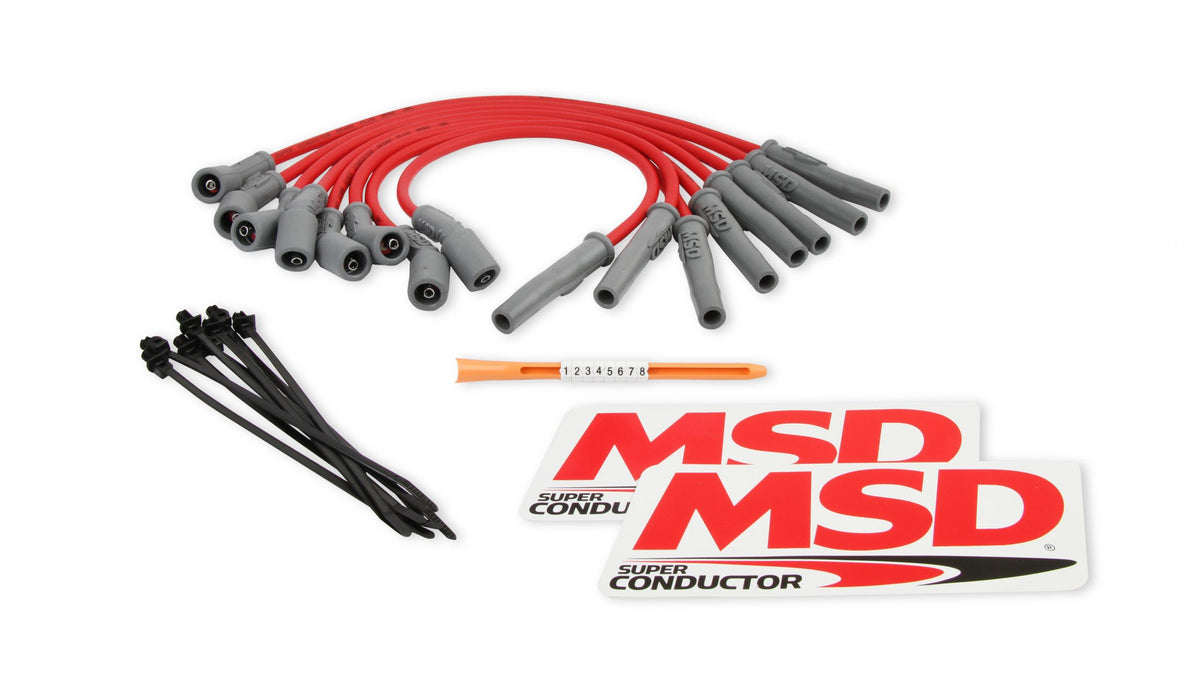 MSD Ford Raptor 6.2L V8 Wire Set Direct Replacement 8.5 Mm Super Conductor Spark Plug Wire Set MSD Ignition