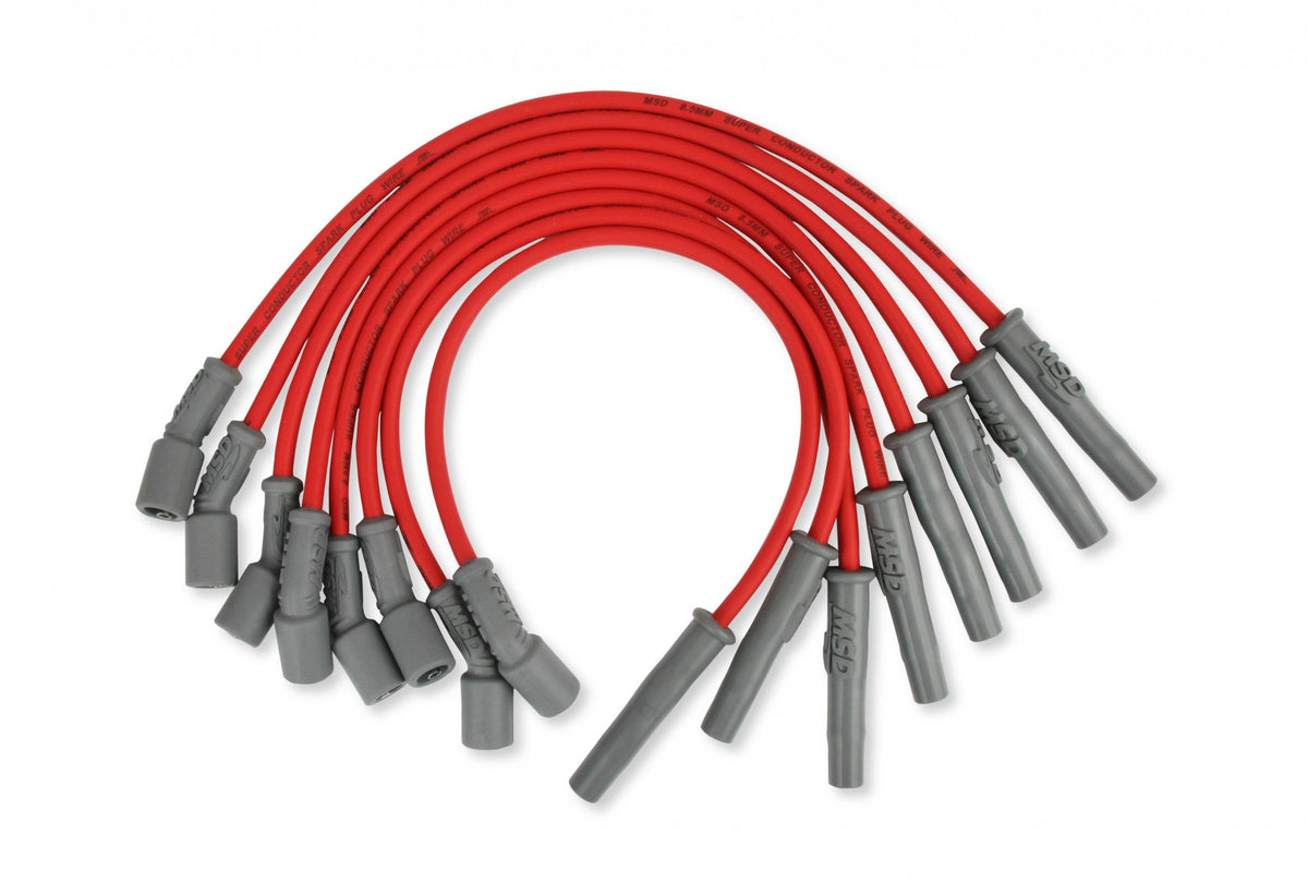 MSD Ford Raptor 6.2L V8 Wire Set Direct Replacement 8.5 Mm Super Conductor Spark Plug Wire Set MSD Ignition