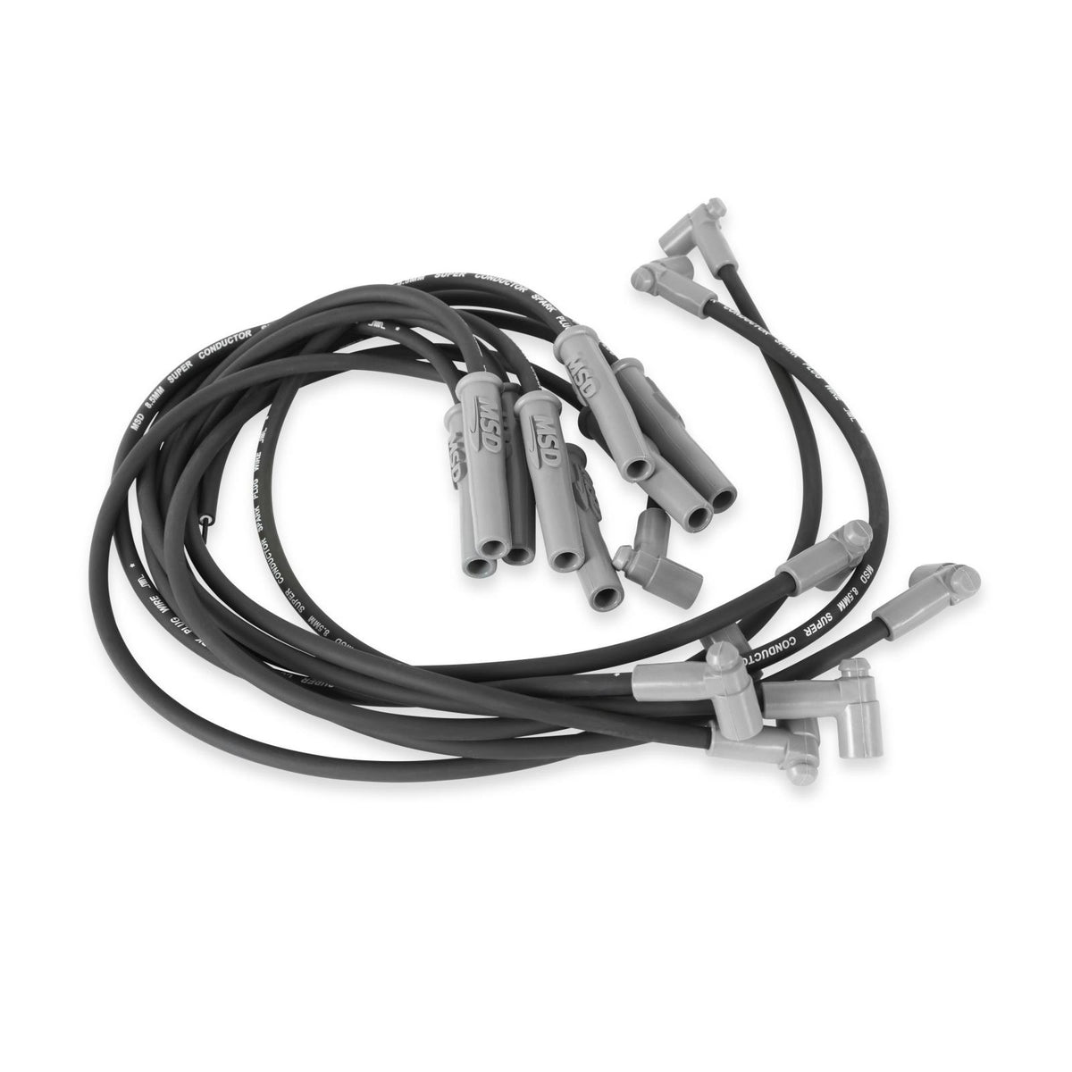 Black Super Conductor Big Block Chevy '75-On, Hei For Use On Chevy Big Block '75-On, Hei, Black Jacket MSD Ignition