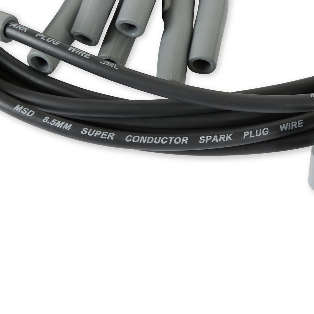 Wire Set Sc Blk, Chry. 383-440 Hei For MSD Dist. For Use On Chrysler 383-440 Hei With MSD Distributor, Black Jacket MSD Ignition