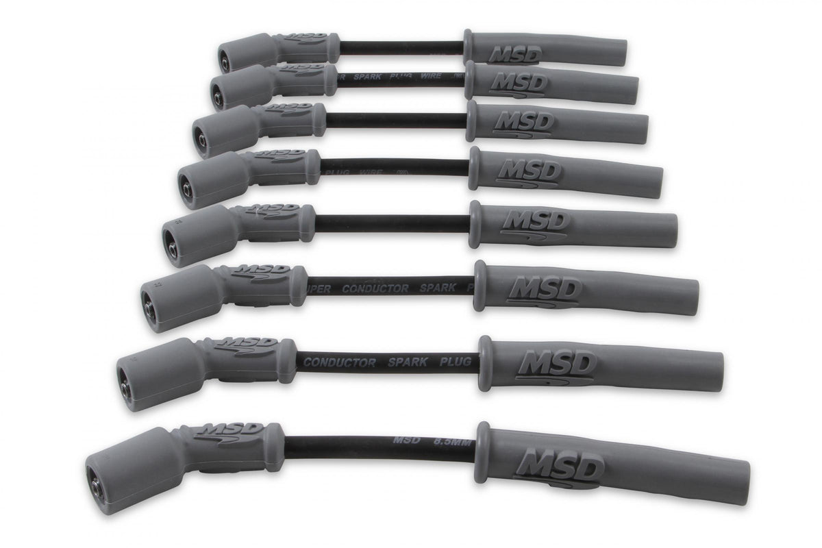 Wire Set Black Sc, GM LS1, Vette/Camaro, '97-On For Use On GM LS1 Engines, Corvette, Camaro, '97-On, Black Jacket MSD Ignition