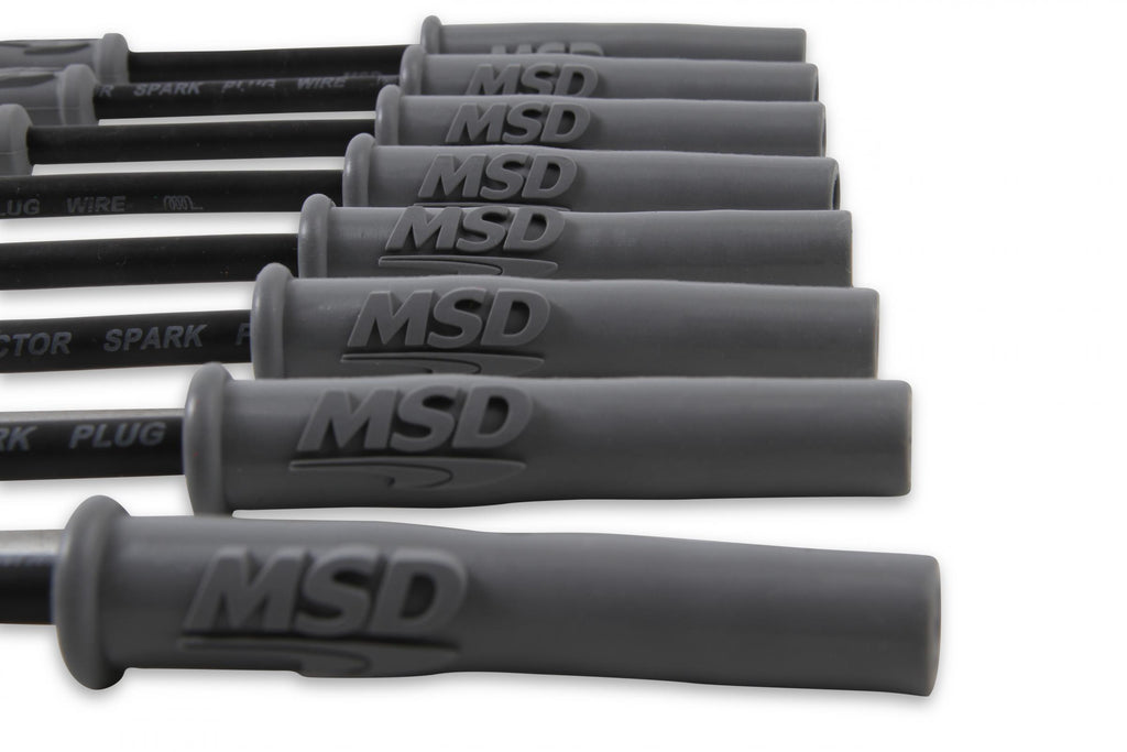 Wire Set Black Sc, GM LS1, Vette/Camaro, '97-On For Use On GM LS1 Engines, Corvette, Camaro, '97-On, Black Jacket MSD Ignition