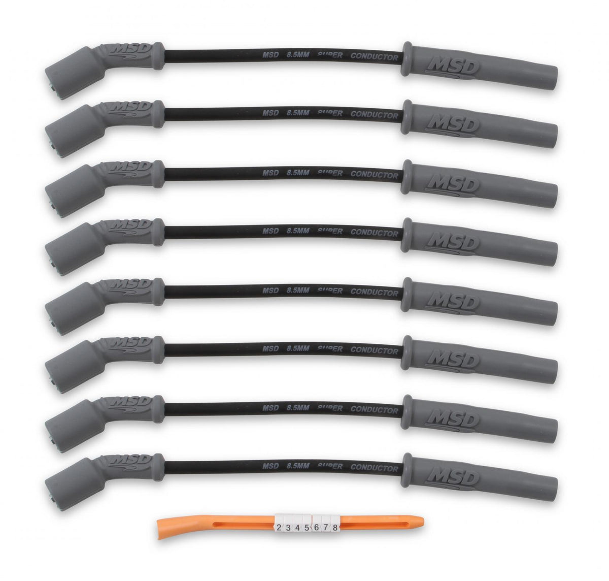 MSD Super Conductor Spark Plug Wire Set 99-13 GM Truck & Suv Black MSD Super Conductor 8.5Mm Wire Set GM Truck & Suv 99-13 4.8/5.3/6.0/8.1L MSD Ignition