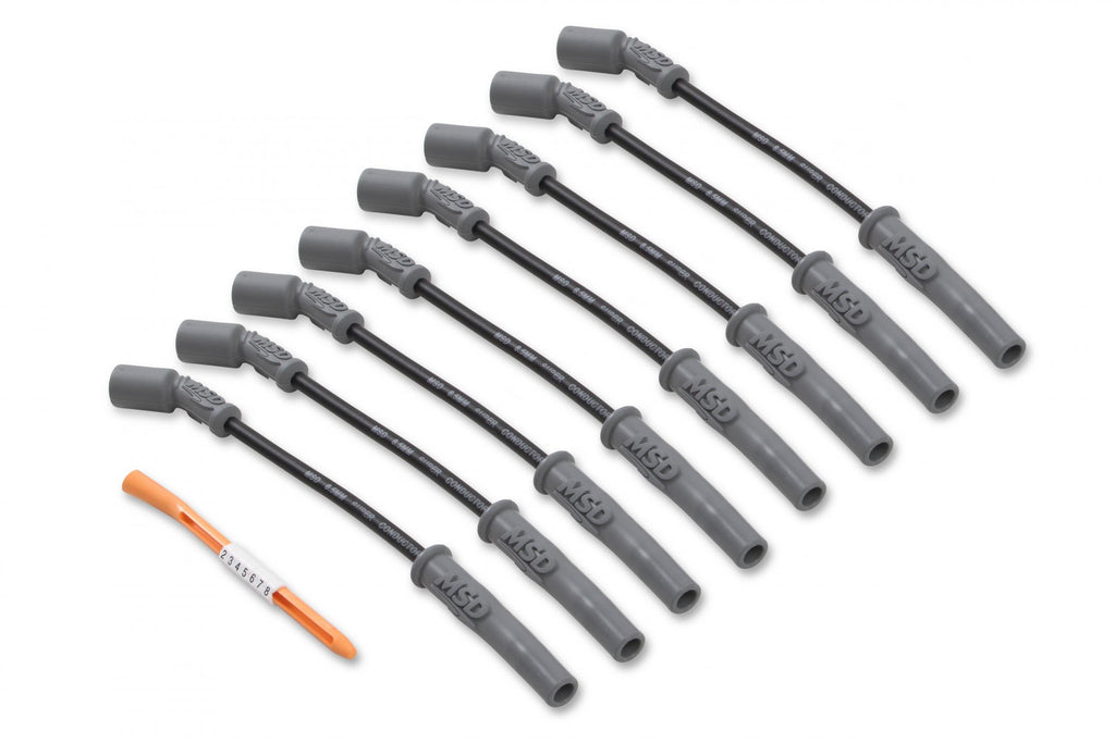 MSD Super Conductor Spark Plug Wire Set 99-13 GM Truck & Suv Black MSD Super Conductor 8.5Mm Wire Set GM Truck & Suv 99-13 4.8/5.3/6.0/8.1L MSD Ignition
