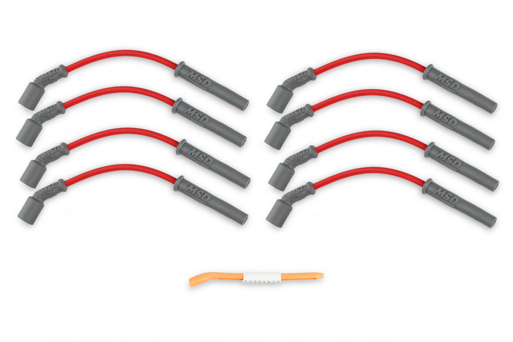 MSD Super Conductor Spark Plug Wire Set 99-13 GM Truck & Suv Black MSD Super Conductor 8.5Mm Wire Set GM Truck & Suv 99-13 4.8/5.3/6.0/8.1L MSD Ignition