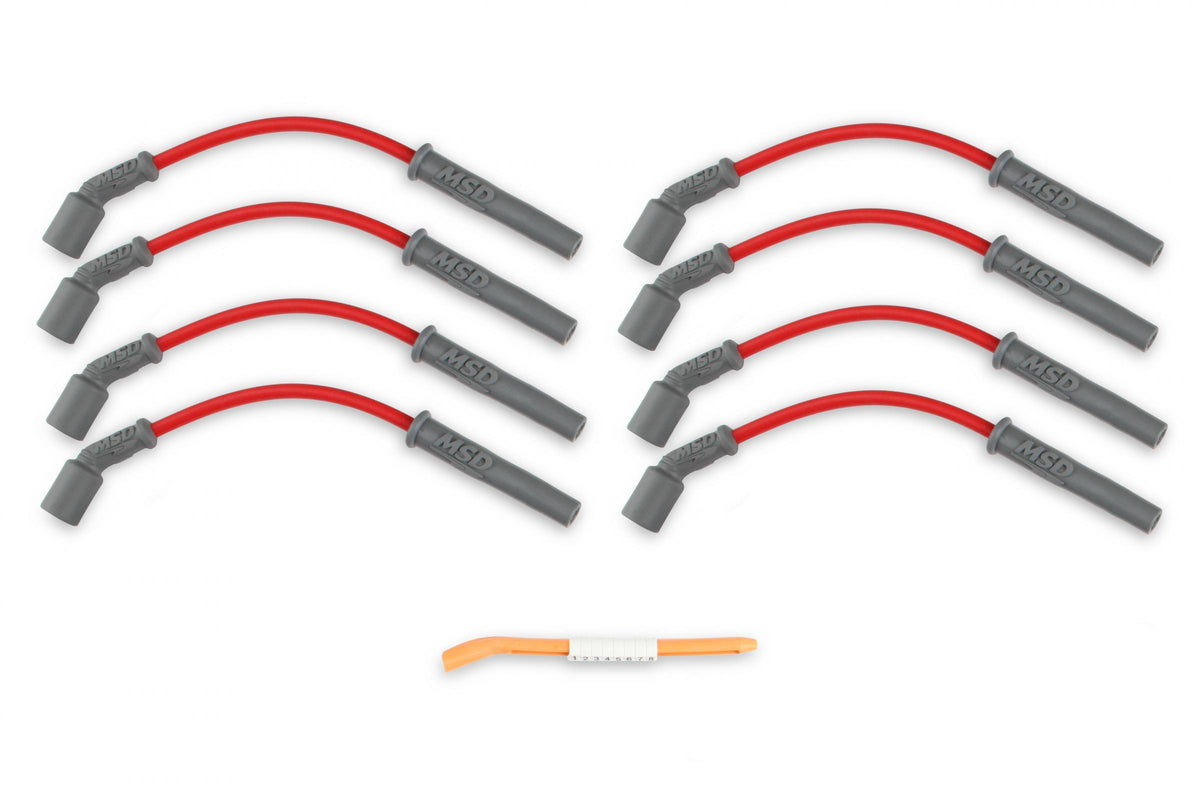 MSD Super Conductor Spark Plug Wire Set 99-13 GM Truck & Suv Black MSD Super Conductor 8.5Mm Wire Set GM Truck & Suv 99-13 4.8/5.3/6.0/8.1L MSD Ignition
