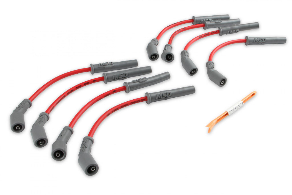 MSD Super Conductor Spark Plug Wire Set 99-13 GM Truck & Suv Black MSD Super Conductor 8.5Mm Wire Set GM Truck & Suv 99-13 4.8/5.3/6.0/8.1L MSD Ignition