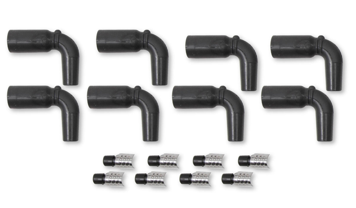 Lt1, 90 Degree Boots & Terminals, 8-Pack High Performance Boot And Terminal Kit For GM Lt Ignition Wires MSD Ignition