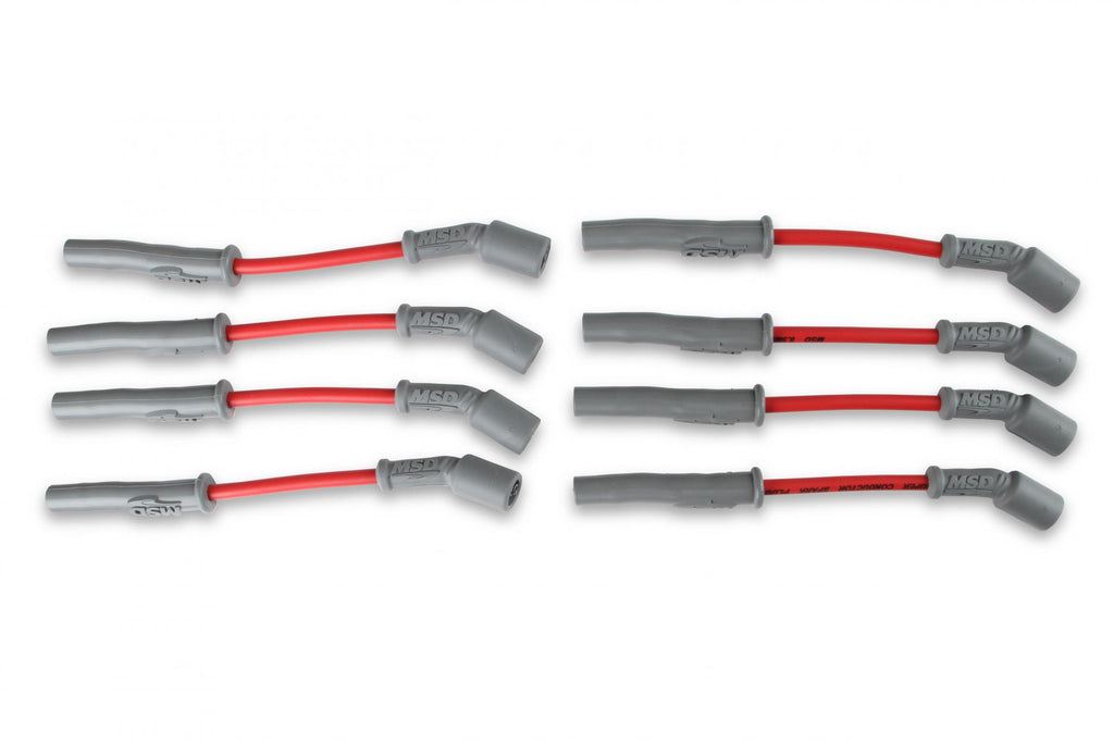 Wire Set Super Conductor 8.5Mm GM LS/Lt Red For Use On GM Gen V Lt1/Lt4 Corvette '14-On, Truck '15-On, Camaro Ss '16-On MSD Ignition