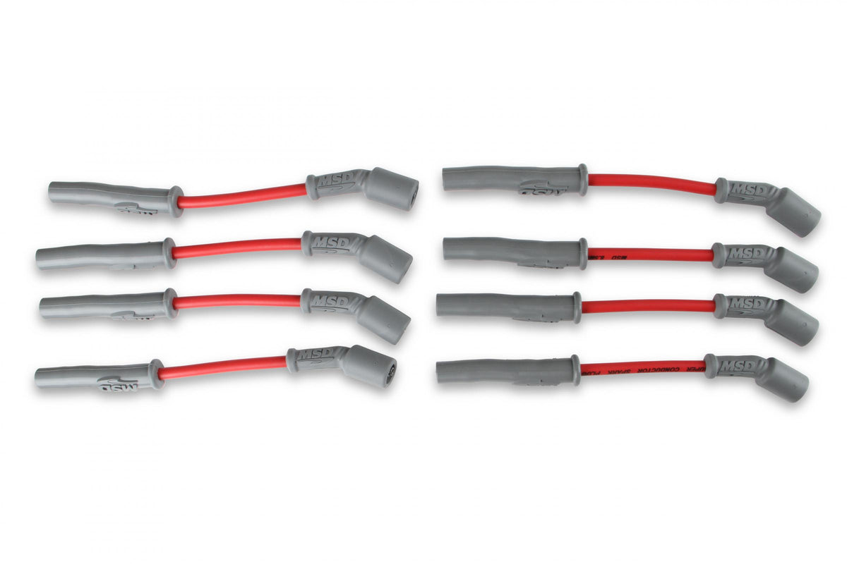 Wire Set Super Conductor 8.5Mm GM LS/Lt Red For Use On GM Gen V Lt1/Lt4 Corvette '14-On, Truck '15-On, Camaro Ss '16-On MSD Ignition