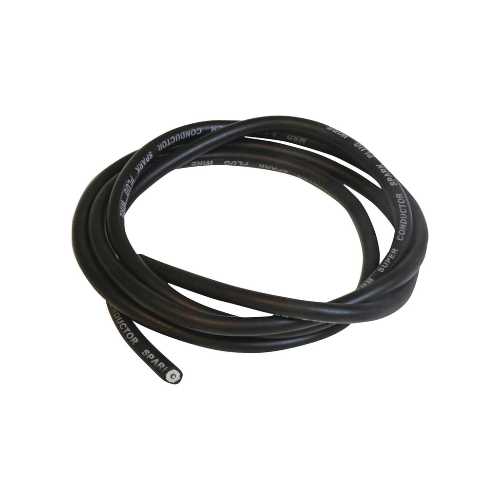 Super Conductor Bulk Wire, Black 6' Bulk Black Super Conductor Spark Plug Wire In Bulk, 6' Length MSD Ignition