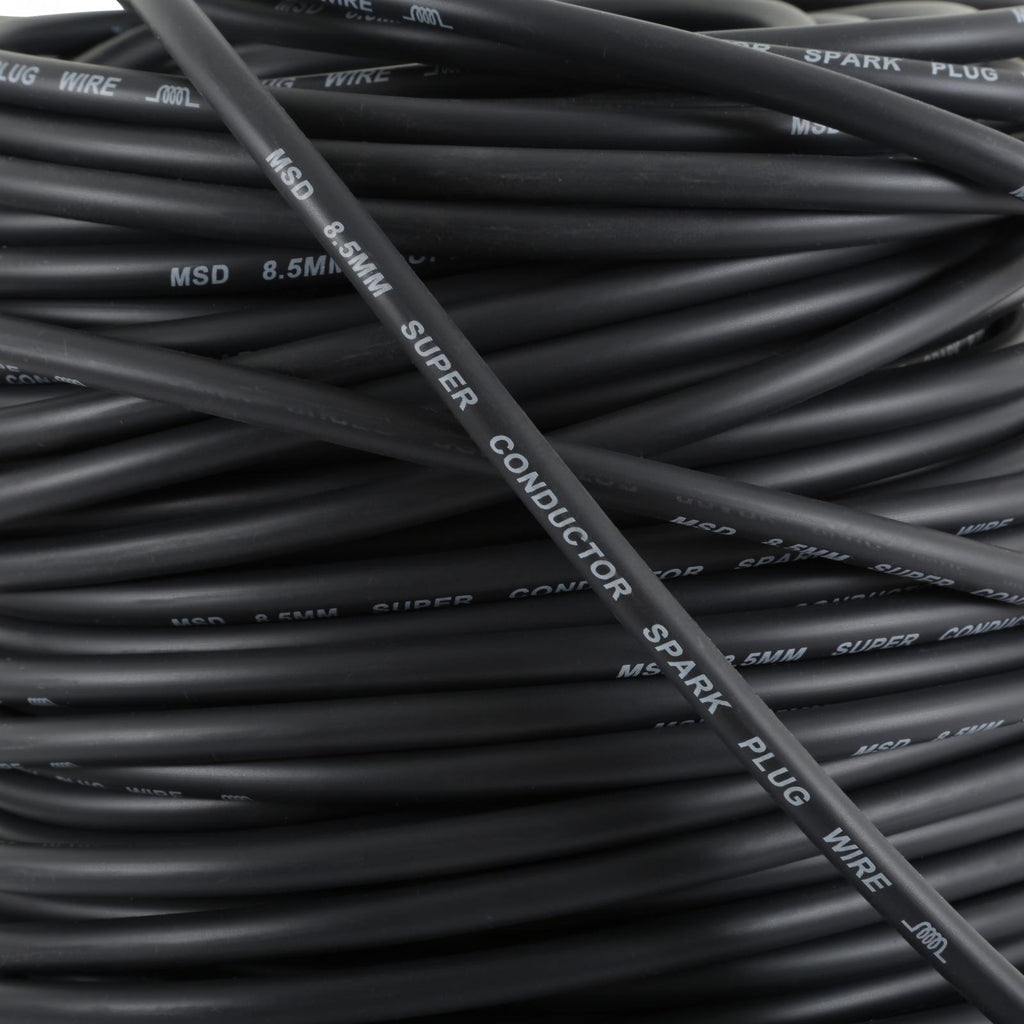 MSD Super Conductor Bulk Wire, Black 300' Black Super Conductor Spark Plug Wire In Bulk, 300' Length MSD Ignition