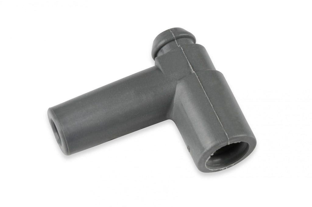 Boots, 90 Degree Nipple, GM Hei, 50Ea Spark Plug Boots, 90 Degree With GM Hei Nipple, Gray Silicone, 50Ea MSD Ignition
