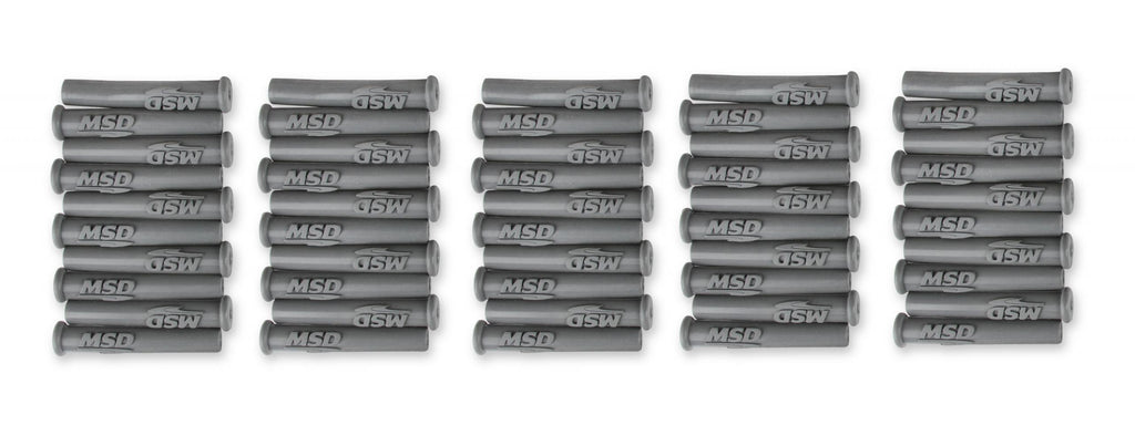 Boots, Straight, Logo Gray Silicone, 50Ea Spark Plug Boots, Straight/Multi-Angle, With MSD Logo Gray Silicone, 50Ea MSD Ignition