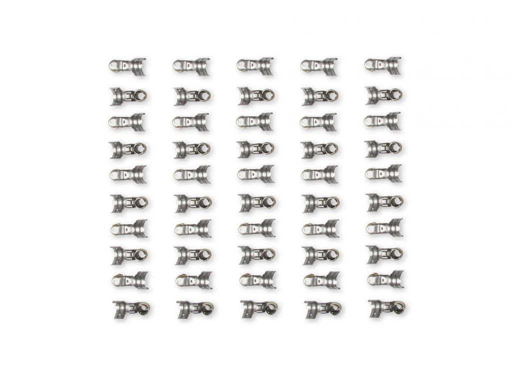 Terminals, Spark Plug Wire Straight/Multi-Angle Qty 50 Spark Plug Terminals, Straight Dual Crimp, Multi-Angle, Stainless Steel Qty 50 MSD Ignition
