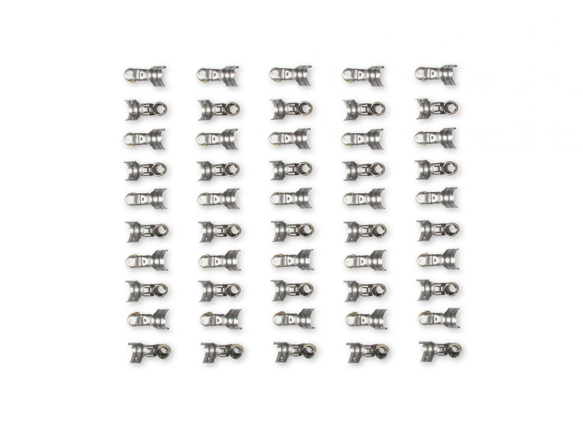 Terminals, Spark Plug Wire Straight/Multi-Angle Qty 50 Spark Plug Terminals, Straight Dual Crimp, Multi-Angle, Stainless Steel Qty 50 MSD Ignition