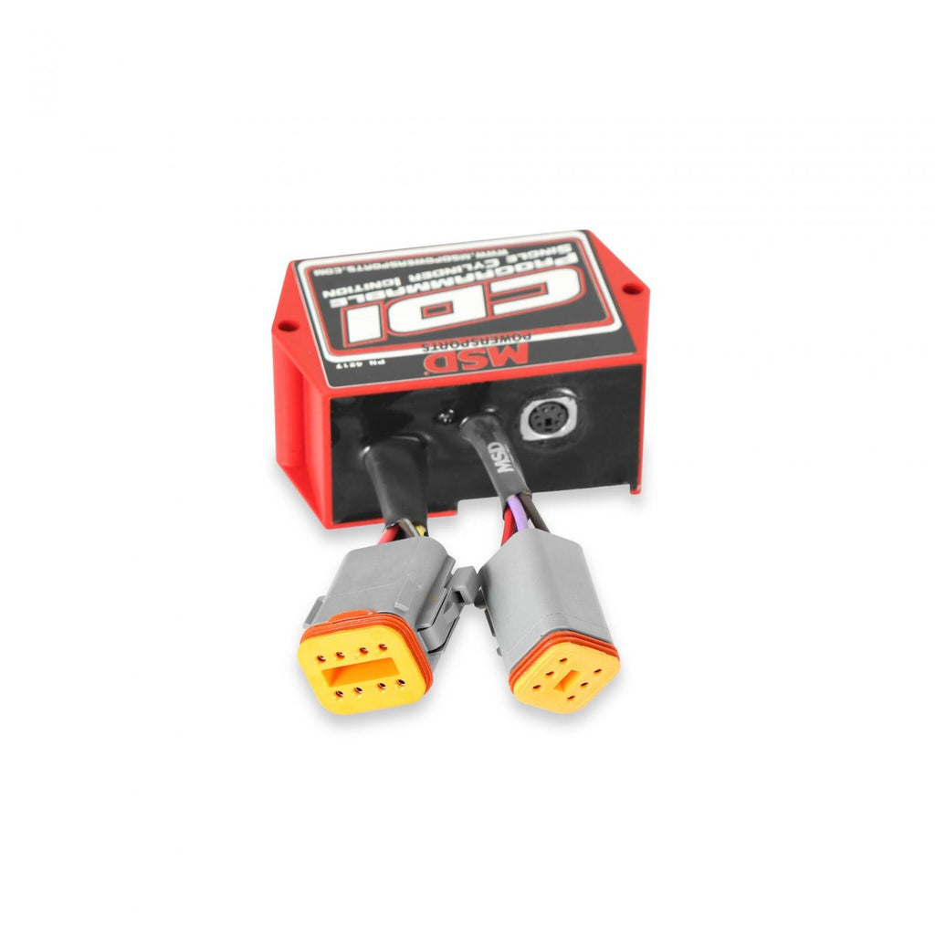 Universal 1-Cylinder, Battery Powered, Programmable Ignition Universal 1-Cylinder Programmable Ignition Accepts Either A Magnetic Pickup Or A Hall-Effect Input MSD Ignition
