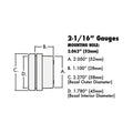MSD Standalone Air/Fuel Wideband 02 Gauges Kit 2-1/16 Wideband Air/Fuel Gauge,Black Face MSD Ignition