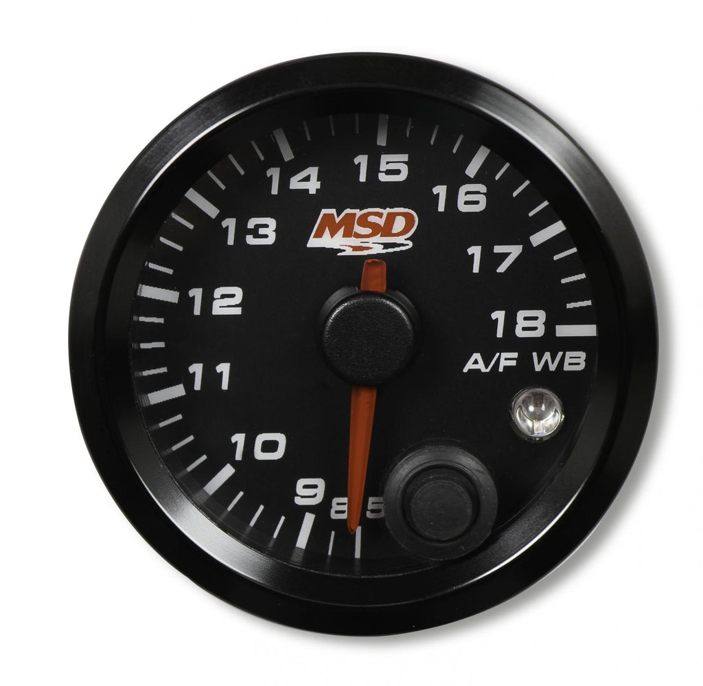 MSD Standalone Air/Fuel Wideband 02 Gauges Kit 2-1/16 Wideband Air/Fuel Gauge,Black Face MSD Ignition