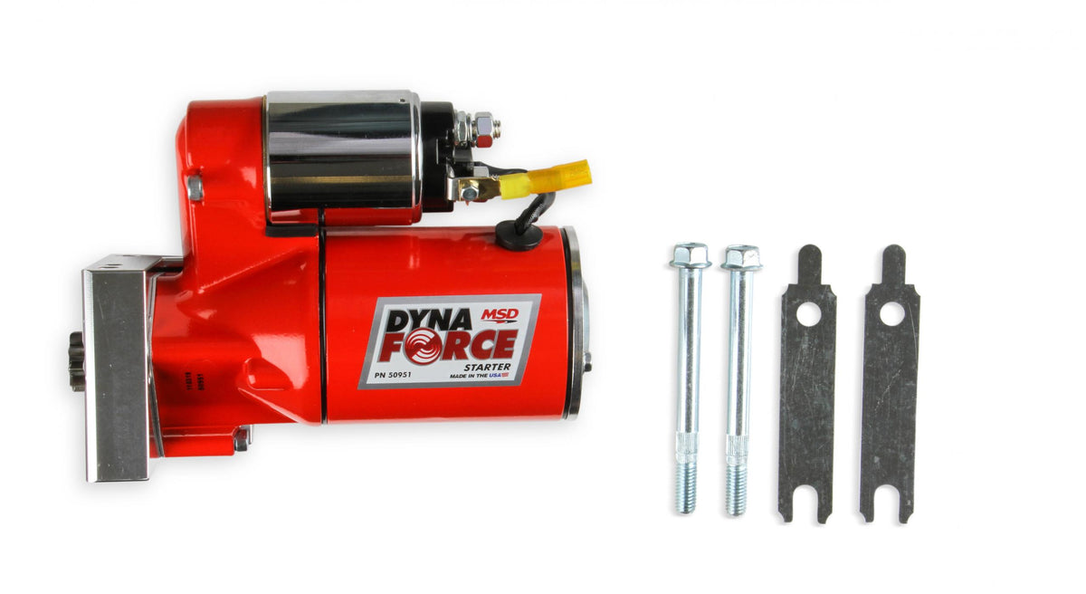 MSD Dynaforce Starter High Torque Chevrolet Small And Big Block Staggered Mount Holes MSD Ignition